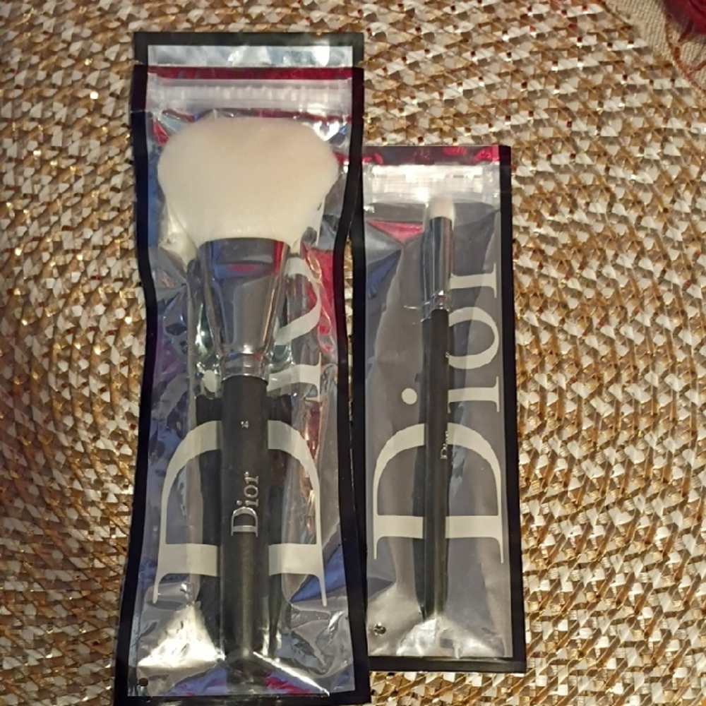 Dior Black and White Makeup Brush Duo